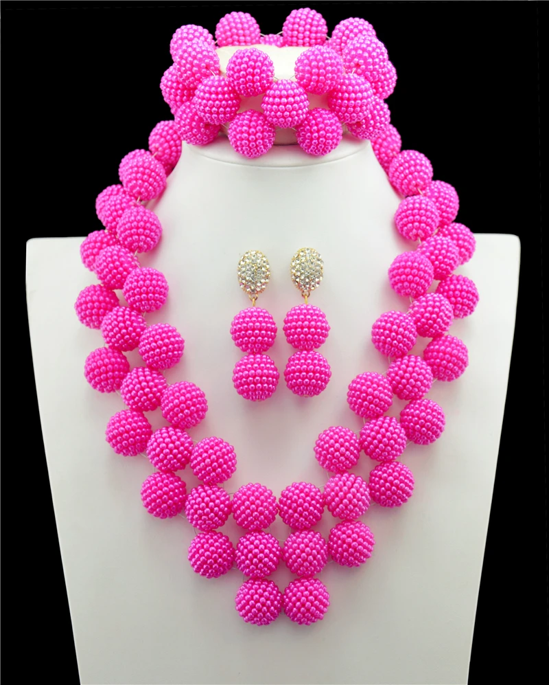 2017 костюм африканские Ювелирные наборы массивные нигерийские бусы Свадебный