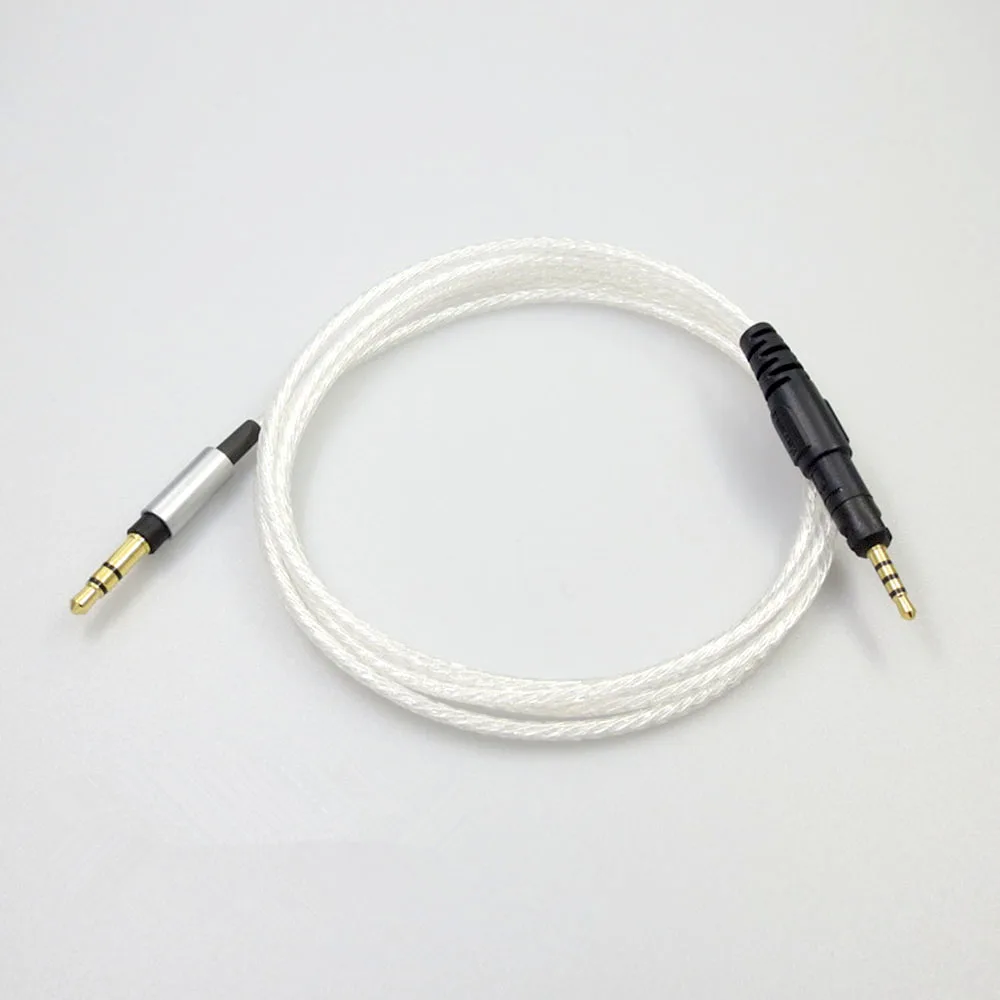 Обновленный посеребренный HIFI кабель для аудио Technica ATH-M50x ATH-M40x DJ hd518 hd558 hd598