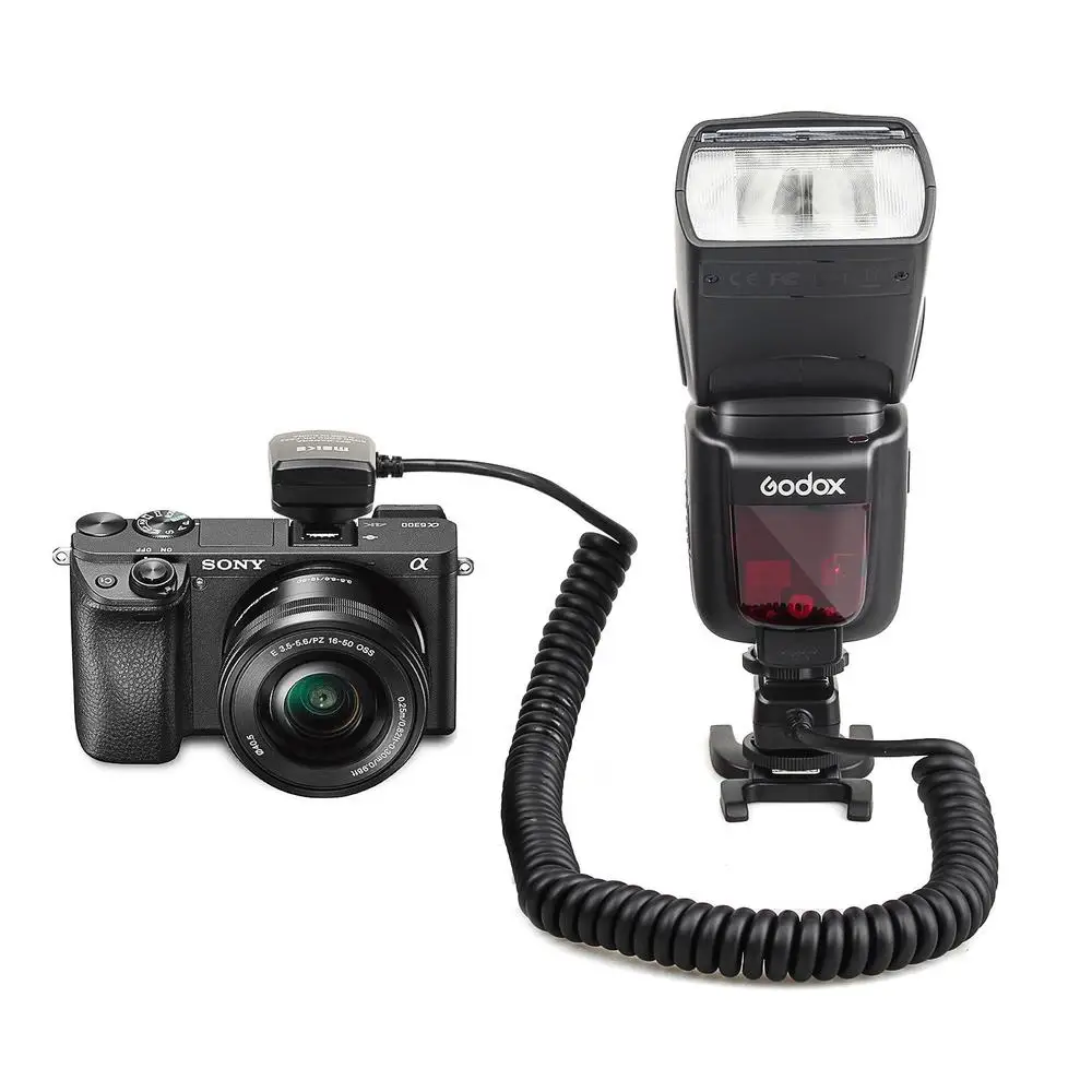 Meike MK-FA02 3M ttl Off Камера MI мульти Интерфейс для внешней вспышки типа «Горячий башмак кабель синхронизации данных Шнур для sony Speedlite HVLF20M HVLF32M HVLF60M
