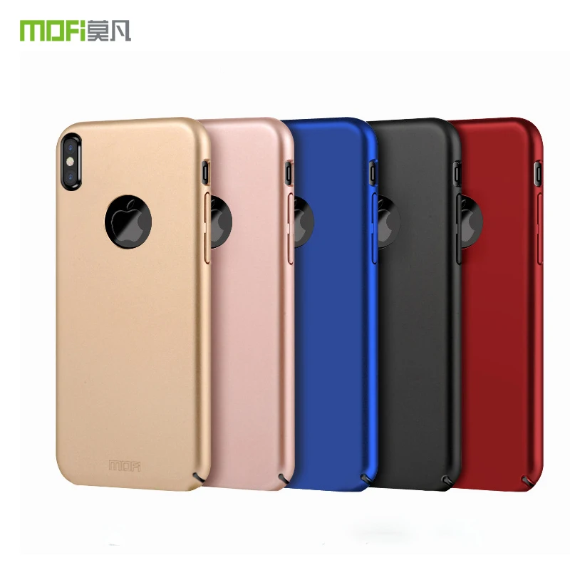 Оригинальный бренд Mofi для apple iphone x силиконовый чехол Жесткий Чехол ПК задняя