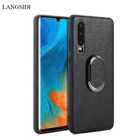 multi functional bracket for huawie p30pro high end business case for hauwei p30 p20pro p20 car bracket leather phone case