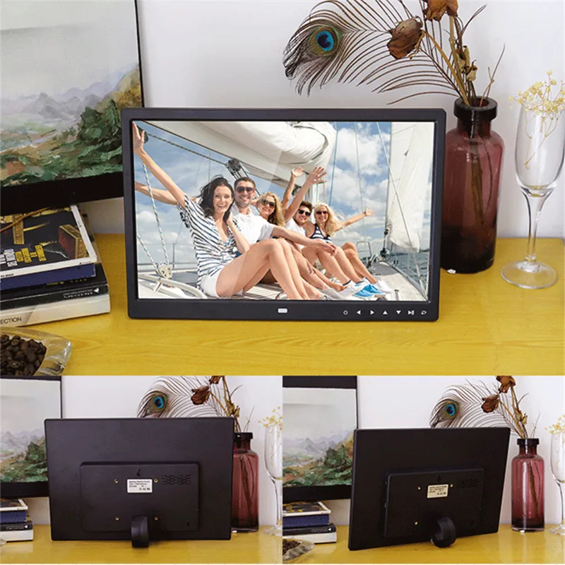 Цифровая фоторамка Tycipy 15 дюймов светодиодный электронный HD ЖК экран для музыки Mp3