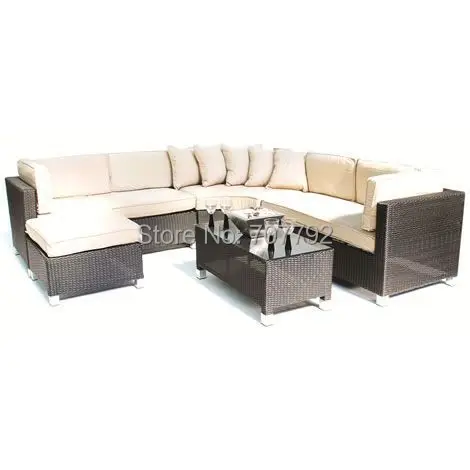 Барселона гостиная ротанг наборы угловой диван группа|rattan sofa sets|corner rattanrattan corner set