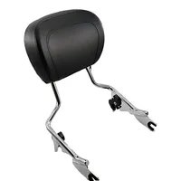 Motorcycle Adjustable Backrest Sissy Bar with pad For Harley Touring Road King Electra Street Glide FLTR FLHT 2009 to 2017 2018