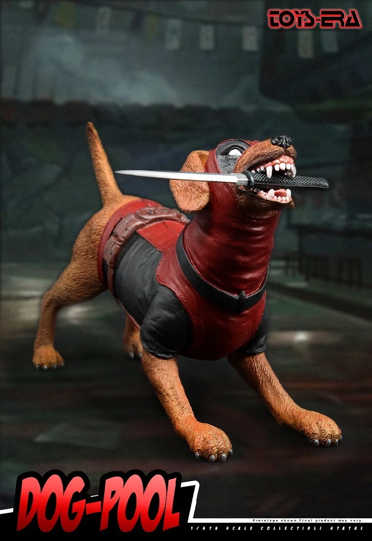 Собачий бассейн вдохновленный дэдпулом корпусом Dogpool 1/6 статуя из смолы игрушки