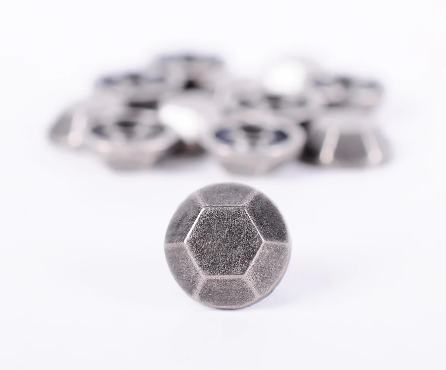 50pc10MM античное серебро шестиугольник плоские крепежные детали заклепки Leather