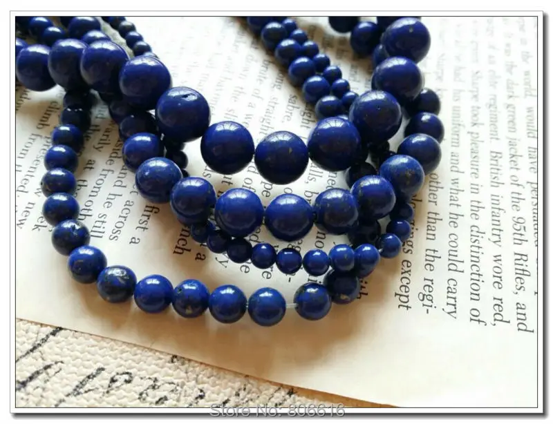 

4-10MM 2Strands/pack Natural Stone Imitation lapis lazuli Bead Strands Semi-precious Stone Jewelry Beads