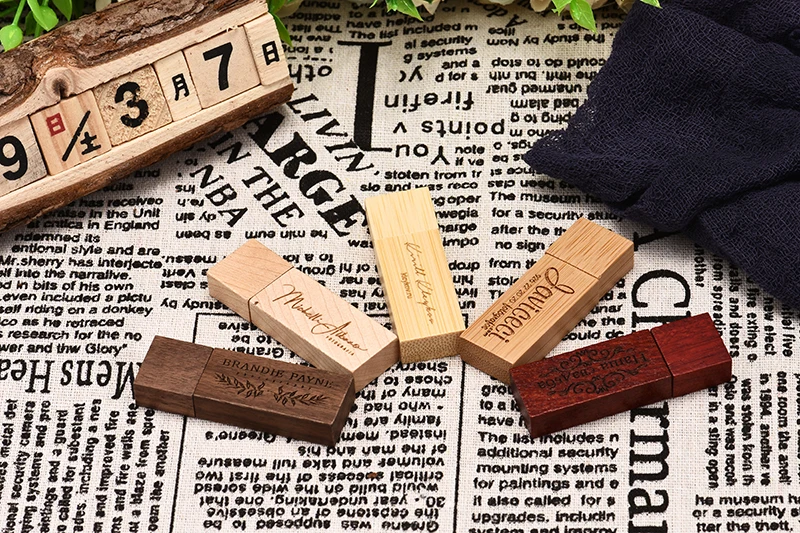 JASTER LOGOcustomized деревянный Usb флэш-накопитель логотип клиента pendrive8GB 16GB 32GB U диск карта памяти фотографии свадебные подарки