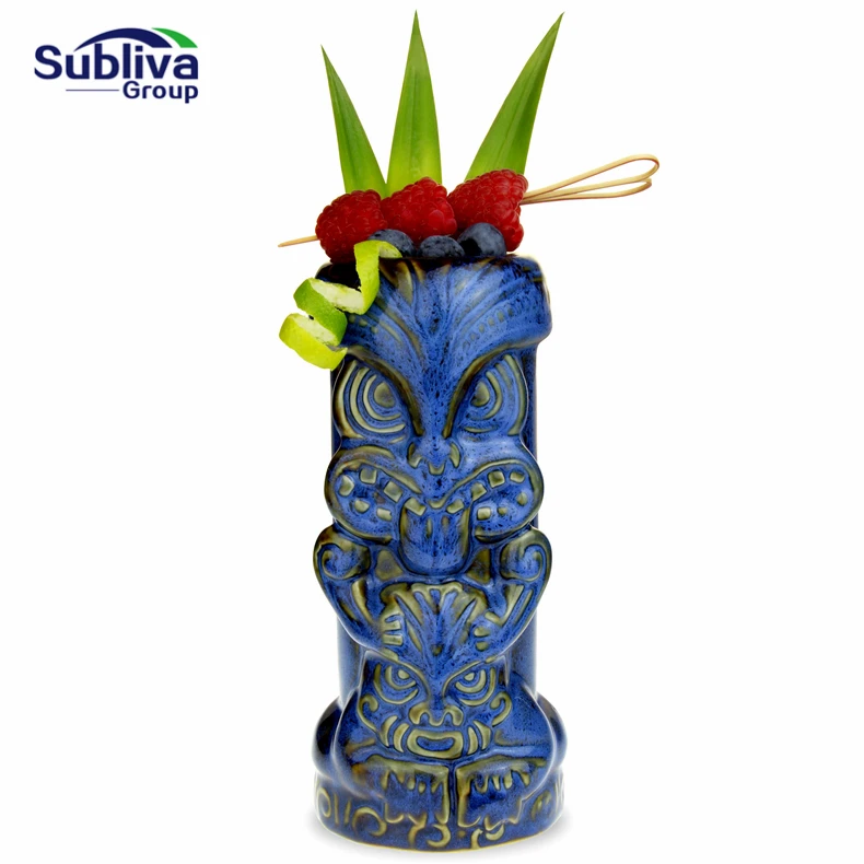 Керамическая кружка Duece Tiki, 520 мл, Коктейльная чашка, пивная кружка для напитков, кружка для вина, инструмент для бара