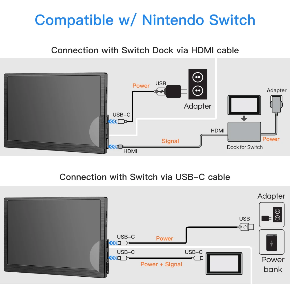 Портативный мини-монитор Eyoyo 8 9 дюйма с IPS-дисплеем 1920x1200 видеовходом HDMI и