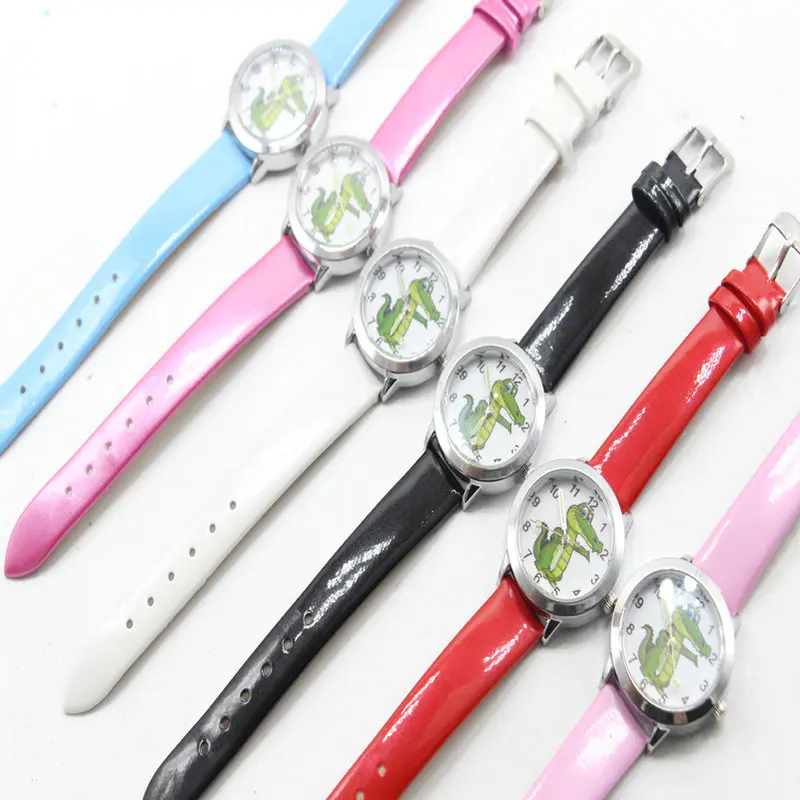 Бесплатная доставка Дети Прекрасный 3D мультфильм Крокодил Дизайн аналоговые