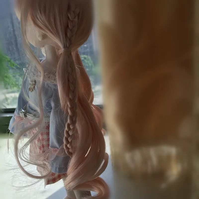 Bjd куклы парики с DIY волос кудрявая коса многоцветный дополнительно 1/6 кукла парик