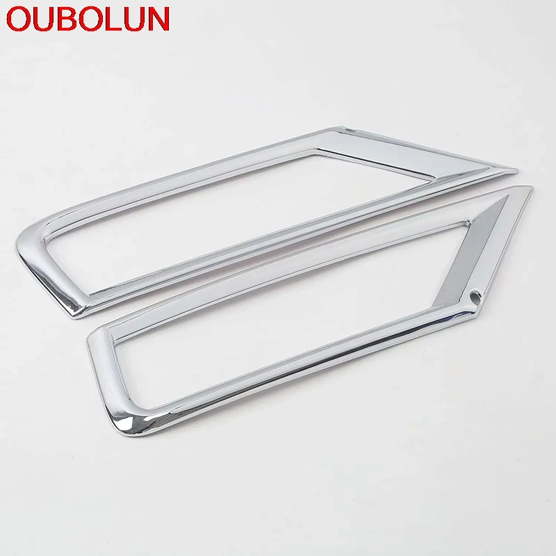 OUBOLUN для Volkswagen Tiguan MK2 2017 2018 2019 передняя противотуманная фара нижняя рамка Крышка
