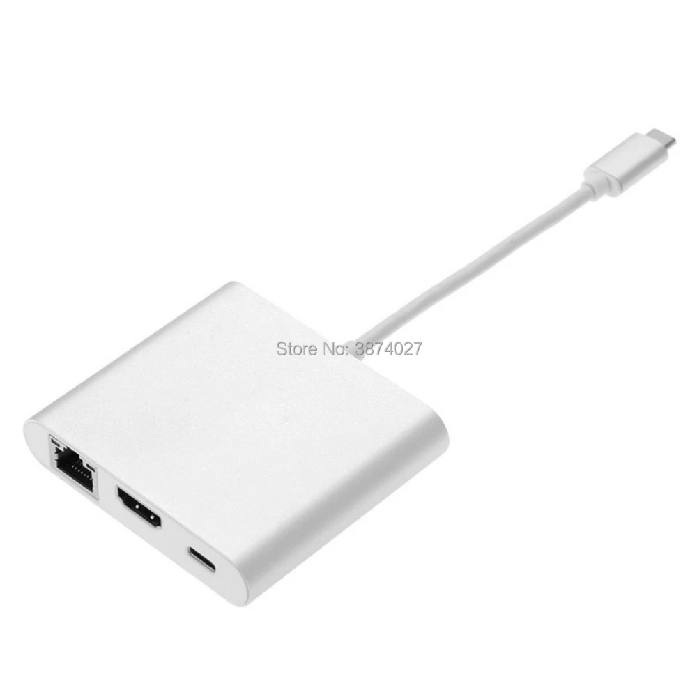 USB-C USB 3 1 Тип C к HDMI-совместимый цифровой AV &amp OTG Gigabit Ethnernet Female Адаптер зарядного
