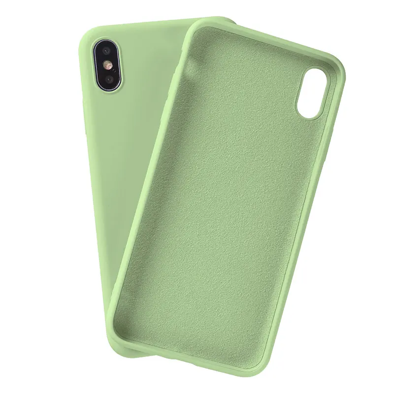 Силиконовый чехол для iPhone Xs Max мягкий жидкий тонкий роскошный брендовый