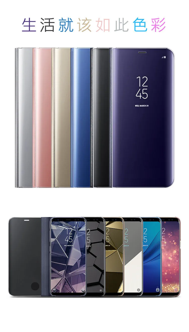 Чехол для Samsung Galaxy A3 A5 A7 чехол Clear View смарт-крышка для Samsung Galaxy A3 20 A520 A720 F зеркальный флип-чехол