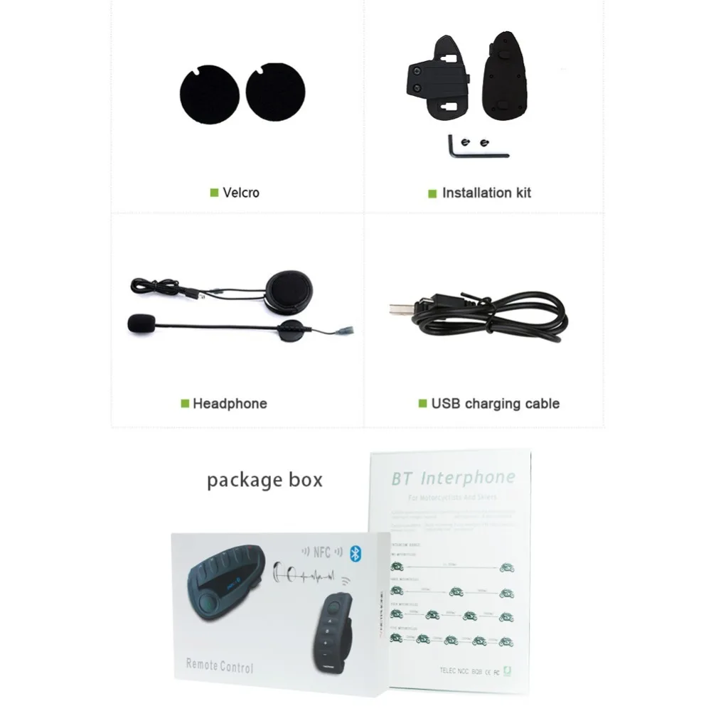 VNETPHONE 5 Way Мотоцикл V8 Bluetooth оборудование Шлемы гарнитуры FM стерео MP3 NFC совместимая