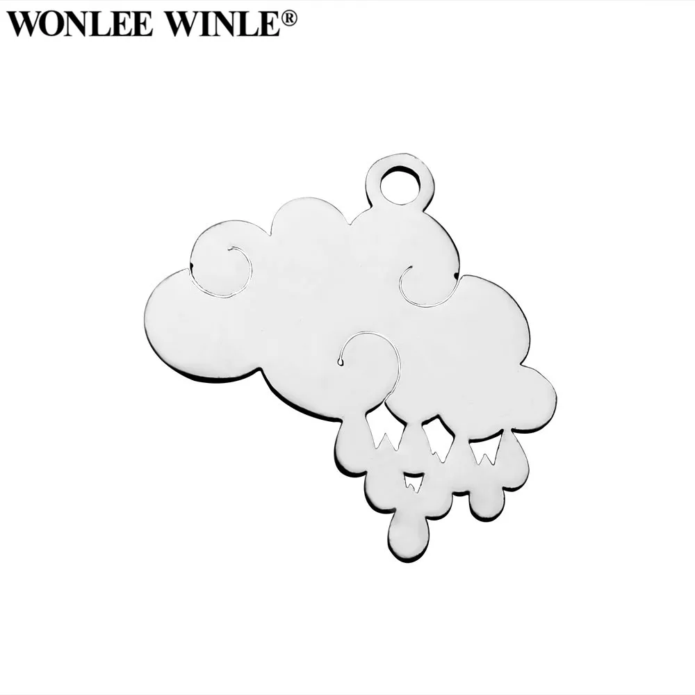 Wonlee Winle DIY 316 Нержавеющая Сталь Лазерный разрез облака подвески для браслета