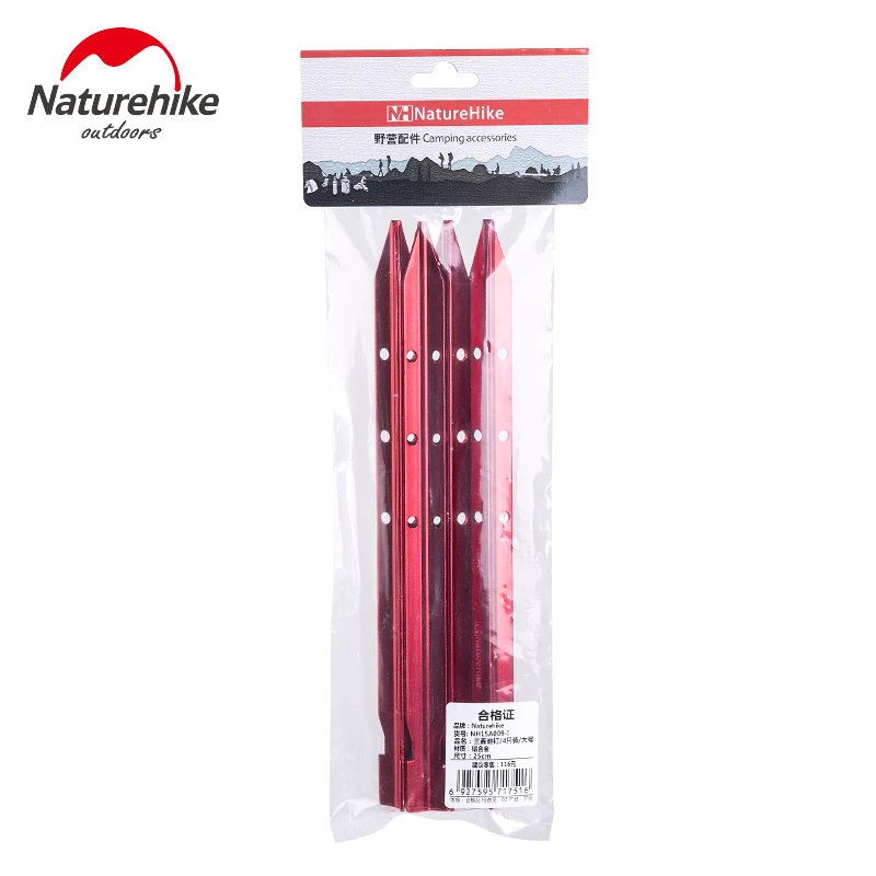 Палатка Naturehike 4 шт./лот 7001 палатка из алюминиевого сплава для ногтей подходящая