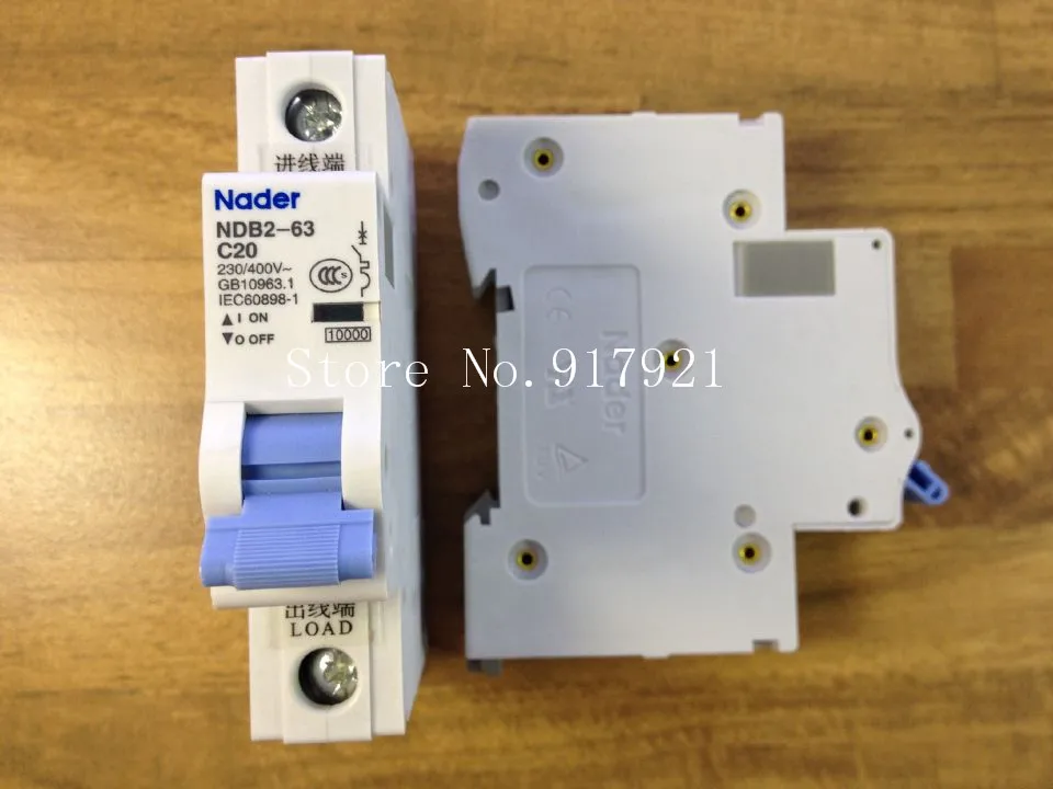 

[ZOB] Nader letter NDB2-63 C20 miniature circuit breaker 1P20A unipolar air switch to ensure genuine --12pcs/lot