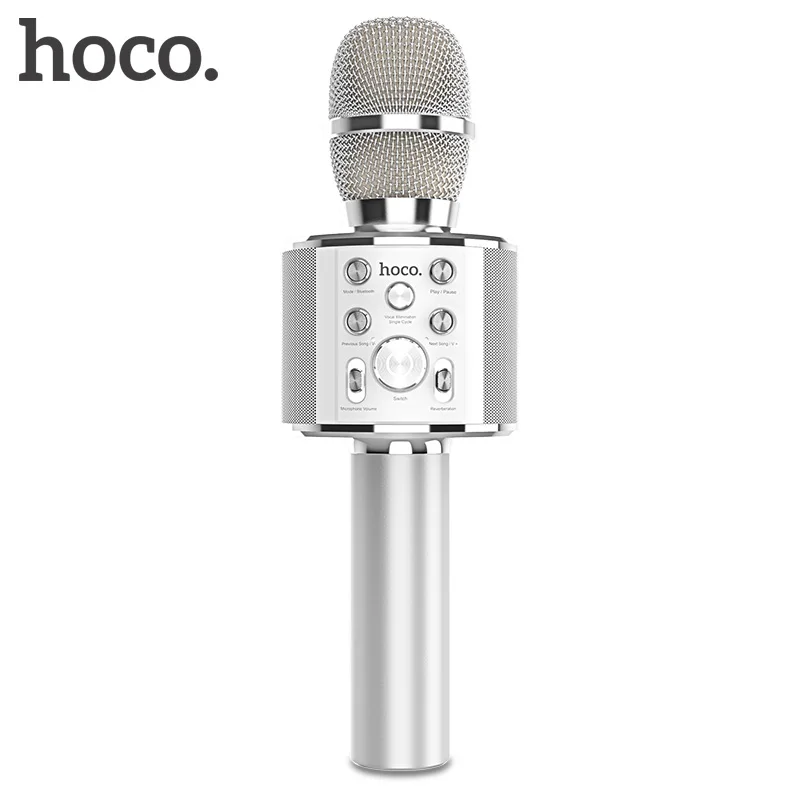 

Беспроводной конденсаторный микрофон HOCO, Bluetooth, для караоке, для iOS и Android