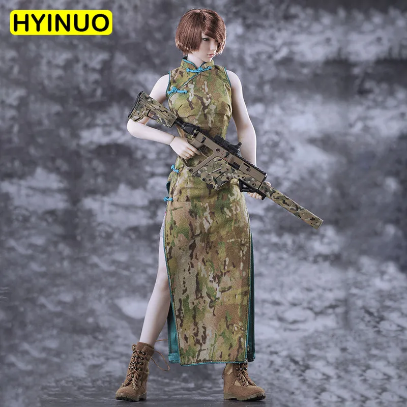 

3 Models 1/6 Scale MF-003 Fighting Girl Women Sexy Cheongsam Female Sexy Clothes Clothing Set For 12" Action Figure Body