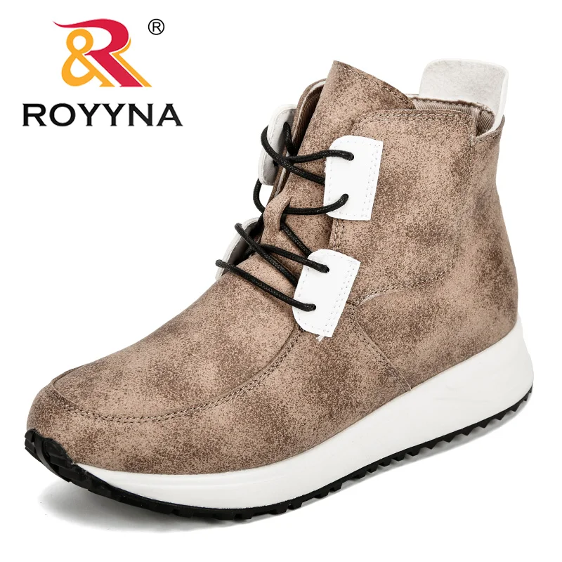 ROYYNA/ г. осенние высокие модные кроссовки женские дышащие высокие туфли tenis feminino повседневная обувь женская