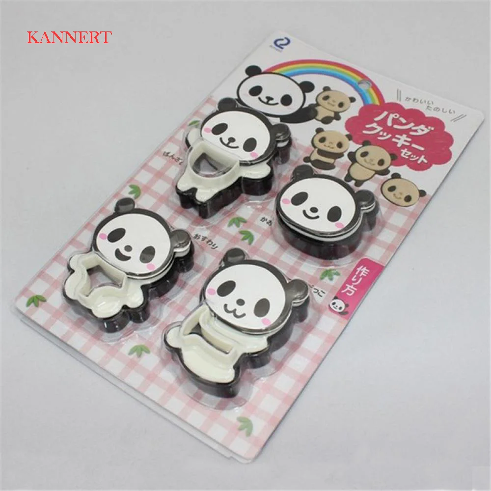 4 шт./компл. резак для печенья маленькая панда Медведь Форма Сэндвич Хлеб пирожных