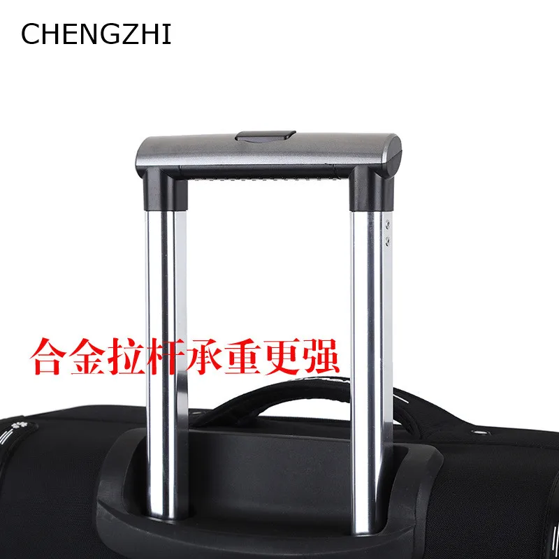 CHENGZHI Модный деловой водонепроницаемый нейлоновый чемодан на колесиках для