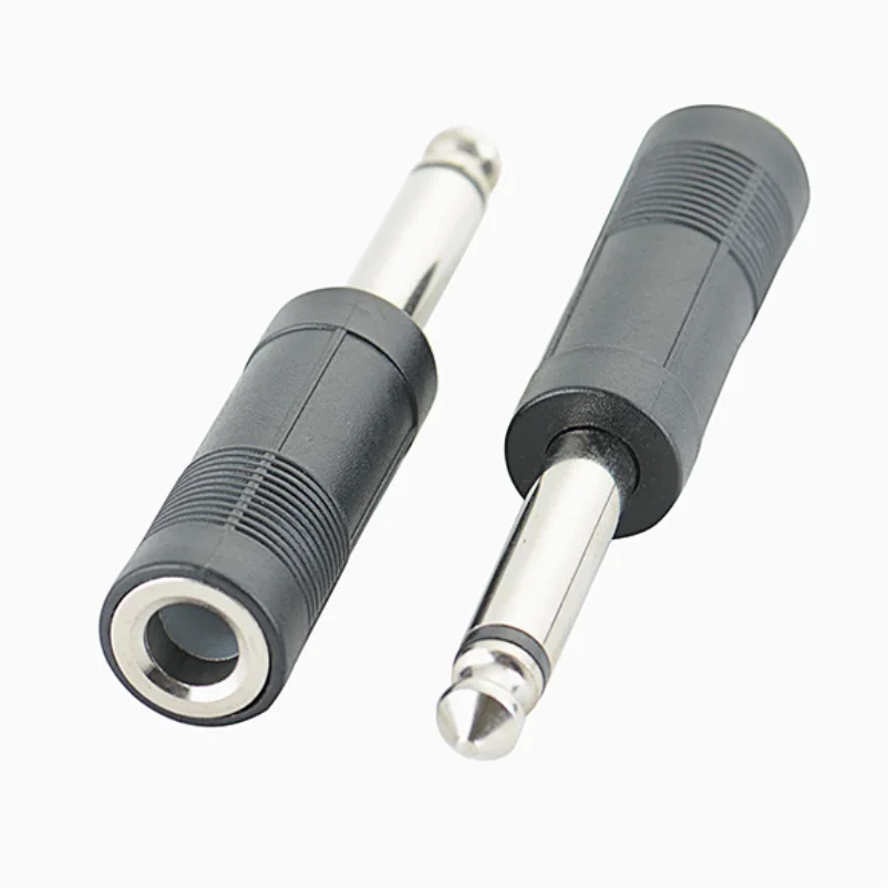 

5PCS/LOT MONO Channel 6.5mm Male Plug to 6.5mm Female Connector Audio 6.35mm Adapter