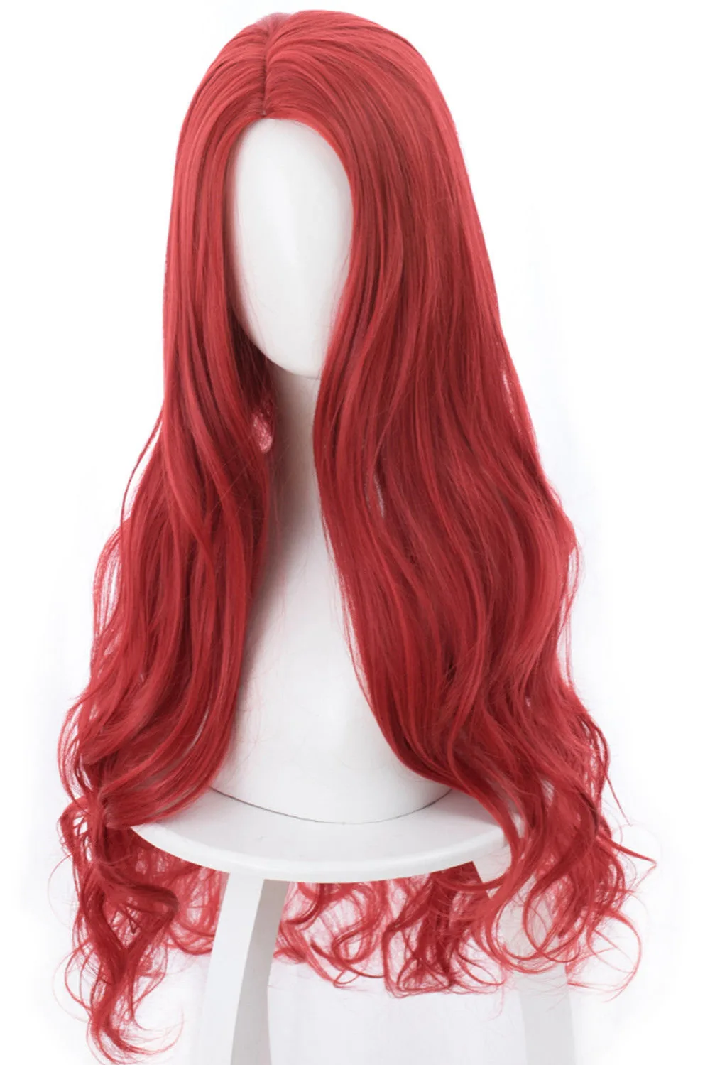 Парик для косплея из фильма Mera Эмбер королева Атлантиды красные волосы |