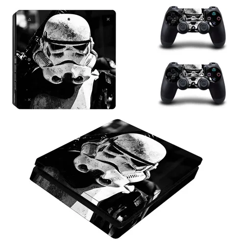 YSP4S0053 Звездные войны Дарт Вейдер PS4 тонкая кожа Наклейка виниловая для sony Playstation 4 консоль и 2 контроллера PS4 тонкая кожа Наклейка - Цвет: YSP4S0053