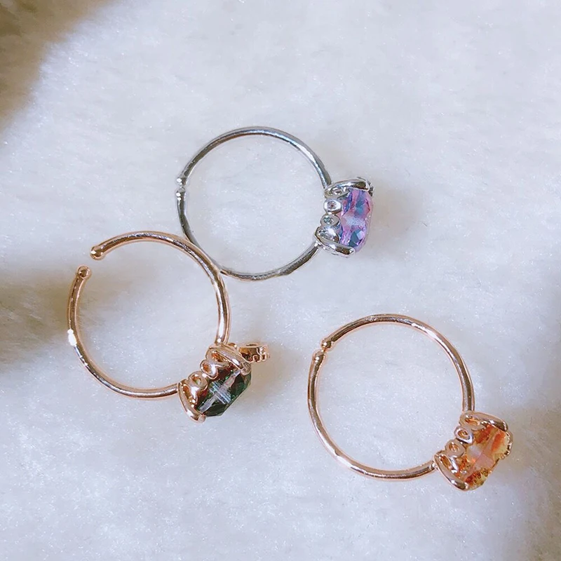 Женские кольца с кристаллами 2019 аксессуары для геометрических форм ювелирные