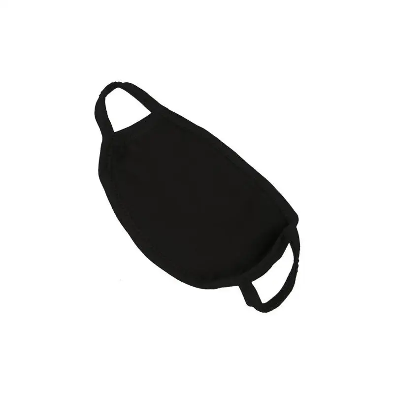 Унисекс мягкий черный рот маска Анти-пыль петлю дыхание лица Корейская для