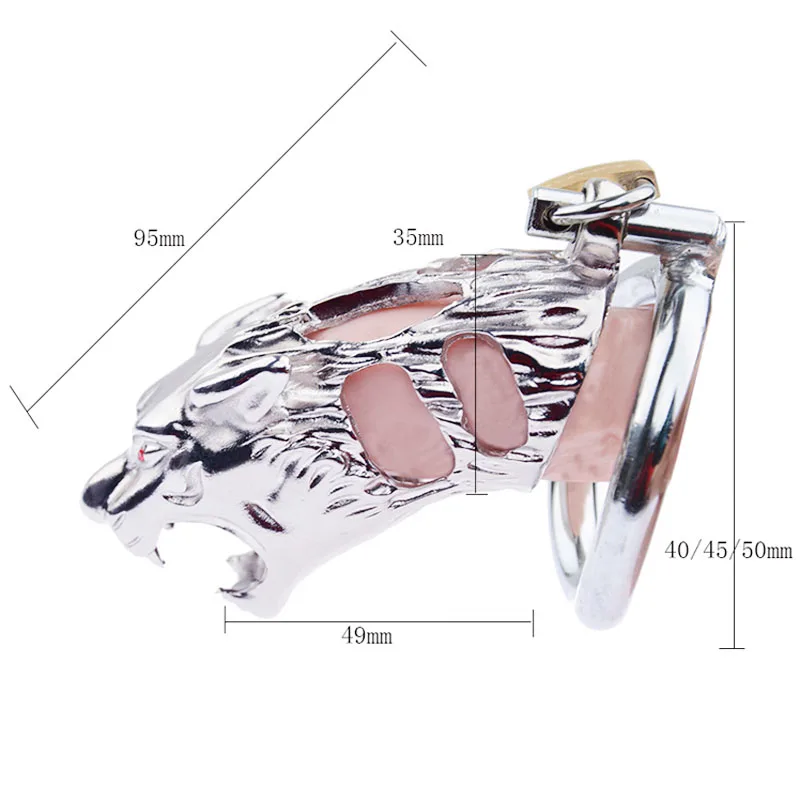 Из нержавеющей стали голова тигра клетка на член устройство верности