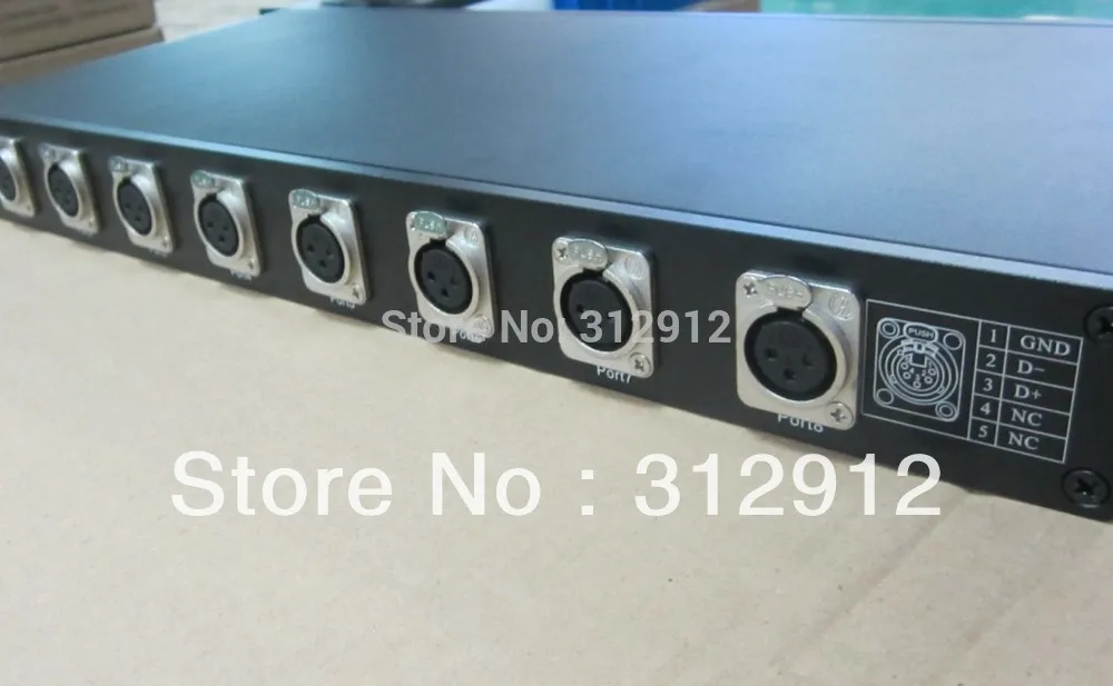 ArtNet к dmx512 конвертору 4096 Стандартный dmx канал (512*8) выход совместим с Madrix|dmx led|dmx 1000dmx