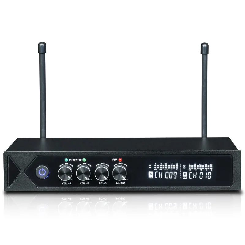 Для домашнего использования UHF K tv микрофон с микшером preamplier караоке реверберация