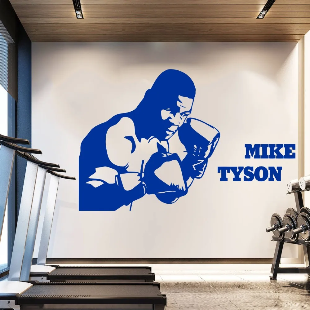 85X130 Большой размер майка Tyson Боксерский Поединок Спорт Съемная настенная декоративная переводная Наклейка украшения для детской/Мальчики KW-326