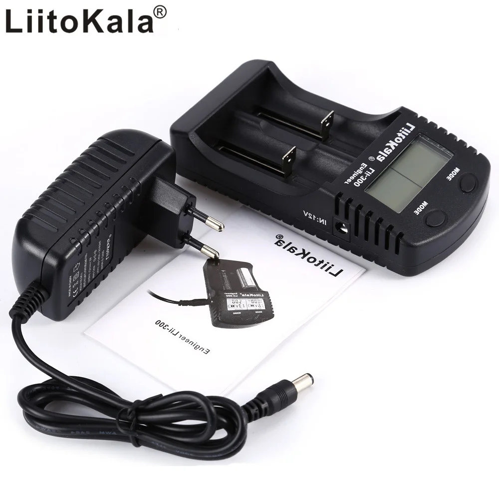 liitoKala Original Digital 18650 26650 18350 10440 18500 Charger LCD Display Battery capacity test carregador battery | Электроника