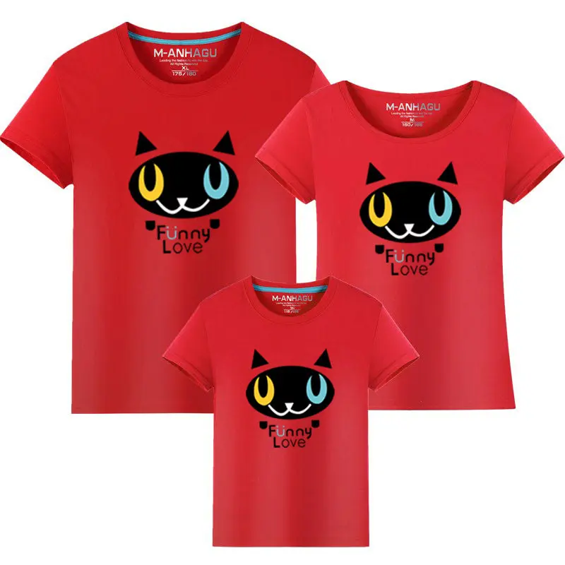 1 шт. футболка для мальчиков с принтом кошки | Мать и ребенок
