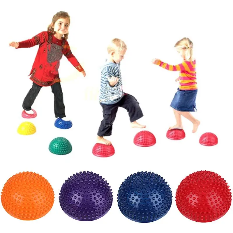 8 цветов, надувной мяч для снятия стресса для детей, точечный массажный шаговый камень, Пилатес, фитнес-мяч, детская резиновая забавная игрушка