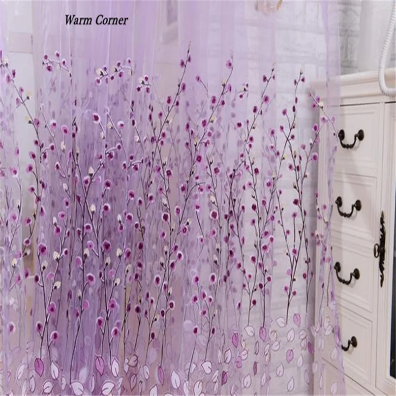 2017 лм современный номер лист Цветочный Тюль окно скрининга занавеска драпировка