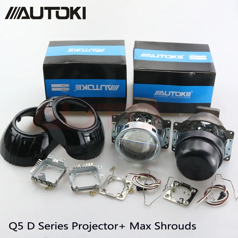 Автомобильные фары 3 дюйма Koito Q5 Bi xenon hid проектор объектив + S Max кожухи