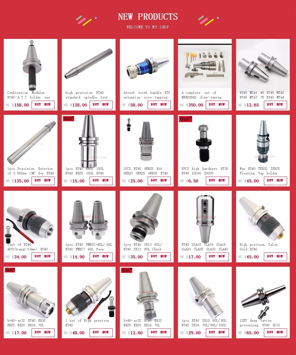 1 шт. BT40 ER32 100L BT40 ER25 100L BT40 ER20 100L BT40 ER16 100L цанговый патрон Держатель ER32 патрон фрезерного станка с ЧПУ