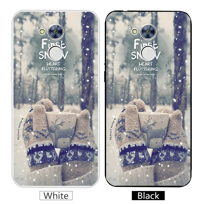 Silicone TPU Merry Christmas Phone Cases For Huawei Honor 6A 5.0 inches Transparent for Ultra Thin Back Matte Covers |