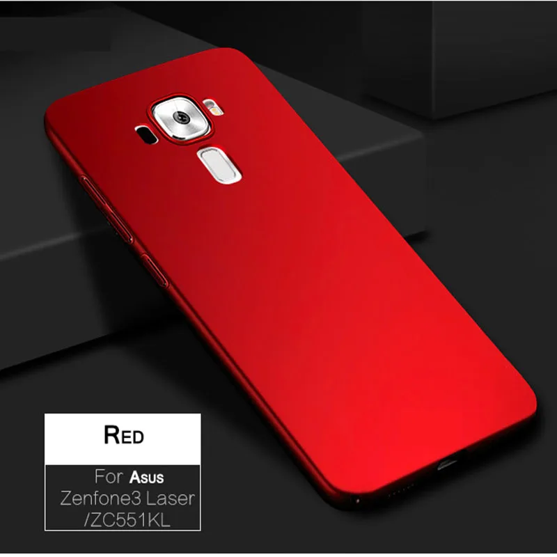 red Роскошный тонкий защитный чехол для Asus Zenfone 3 5,2 ZE520KL 4 Max ZC520TL ZC553KL ZC554KL Z017D жесткий чехол для телефона PC чехол защитная оболочка - Цвет: red