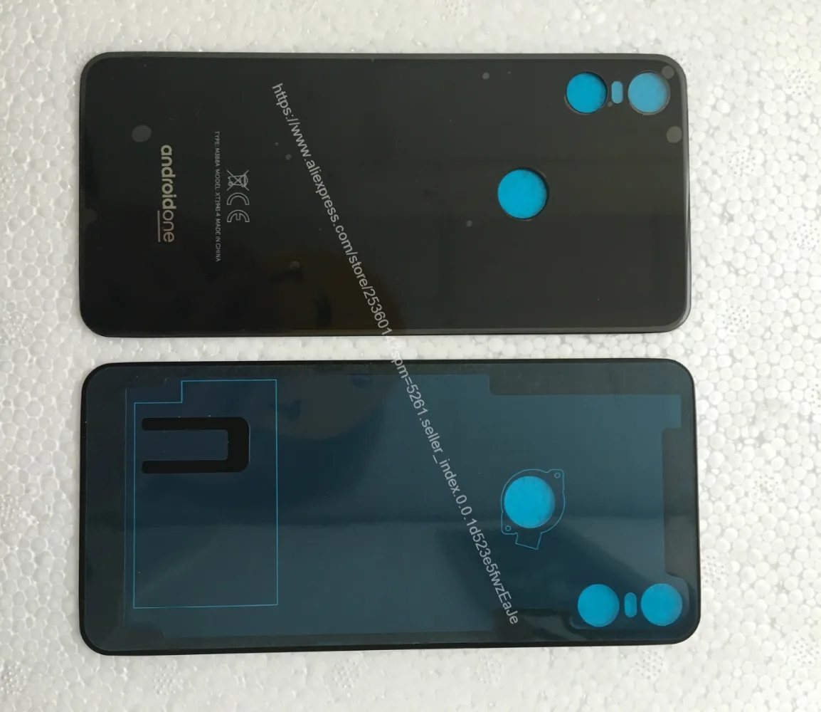 Оригинальная Задняя крышка батареи для Motorola Moto One XT1941 Xt1941 стекло задняя дверь Замена Корпус чехол