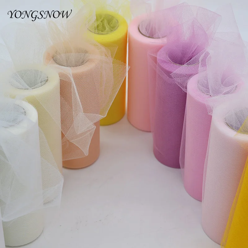 Тюль рулон пряжа 6 дюймов 25 ярдов ткани катушки DIY ремесло пачка Таблица юбка