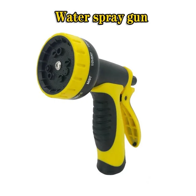 Water spray gun Премиум волшебный расширяемый садовый шланг гибкий садовый поливочный шланг резиновый водяной шланг высокого давления для полива сада - Цвет: Water spray gun