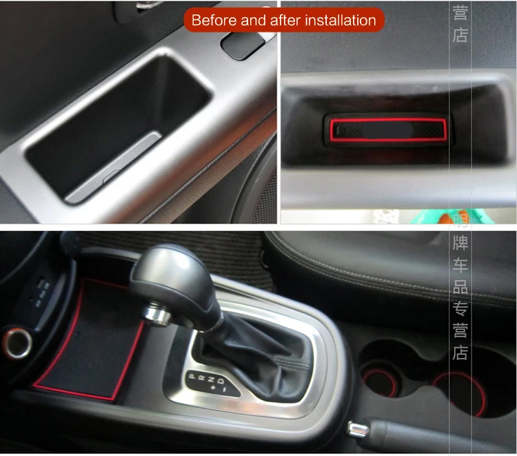 Smabee автомобильные Нескользящие латексные коврики для KIA Soul Gate Slot Pad Автомобильный интерьер противоскользящая подставка Пылезащитная подушка